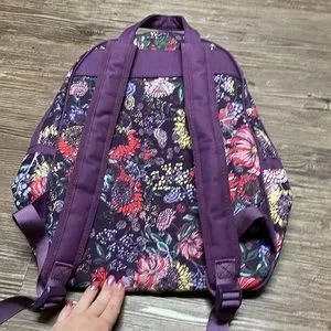 LuLaRoe | Bags | Beautiful Purple Floral Print Backpack  display picture 1
